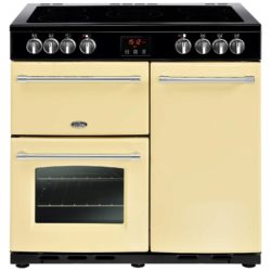 Belling Farmhouse 90E 90cm Electric Range Cooker in Cream 444444126